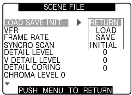 PANASONIC AG-HPX300P - ■ Example2: Save the F1 scene file to the camera. - 1