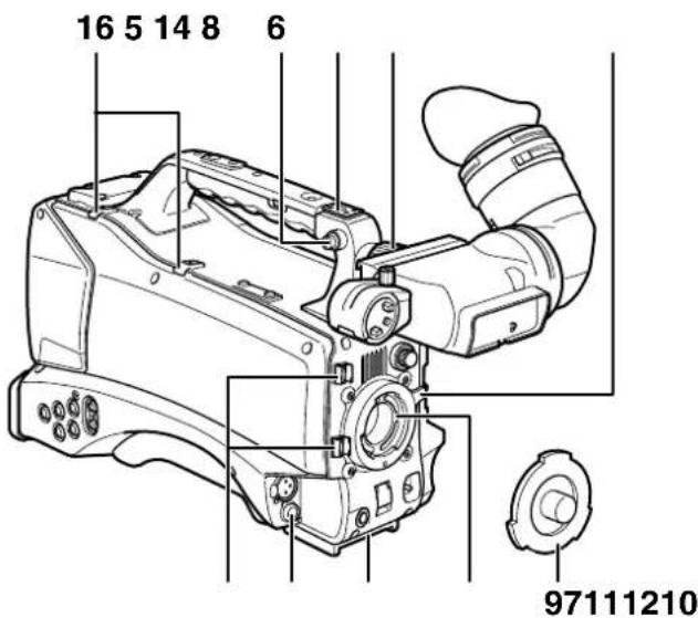 PANASONIC AG-HPX300P - Power Supply and Accessory Mounting Section - 2