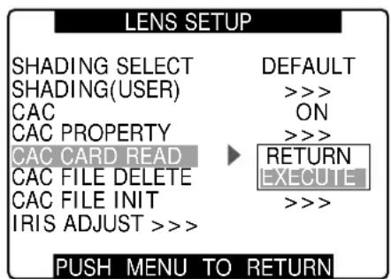 PANASONIC AG-HPX300P - Loading CAC File From an SD Card - 1