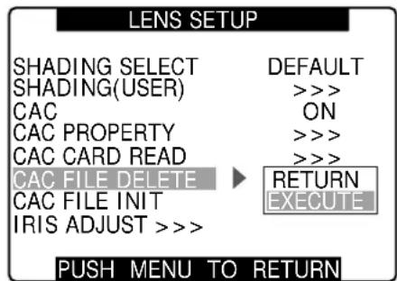 PANASONIC AG-HPX300P - Deleting CAC File - 1