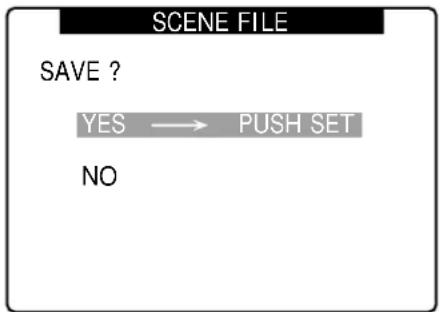PANASONIC AG-HPX300P - Select YES and press the JOG dial button. - 1