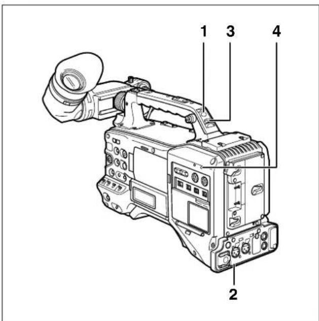 PANASONIC AG-HPX300P - Warning and Status Display Functions - 1