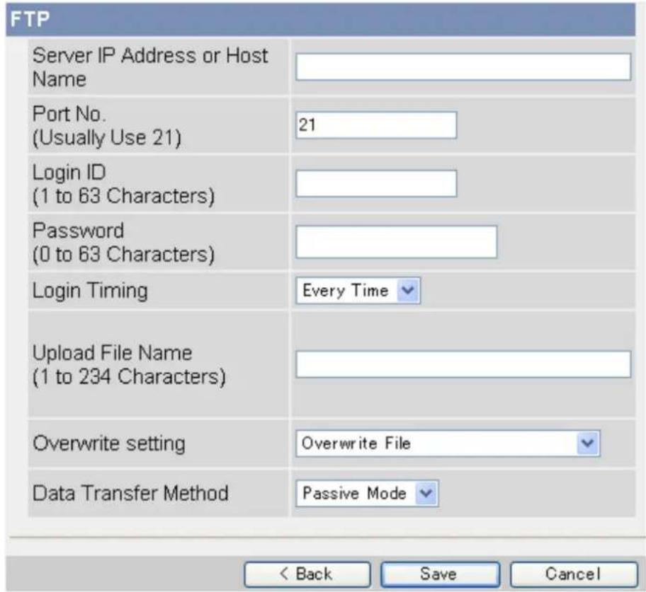PANASONIC BL-C131A - Transferring Images by FTP - 1