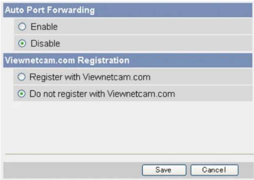PANASONIC BL-C131A - Enabling [Auto Port Forwarding] using from the [Internet] tab - 1