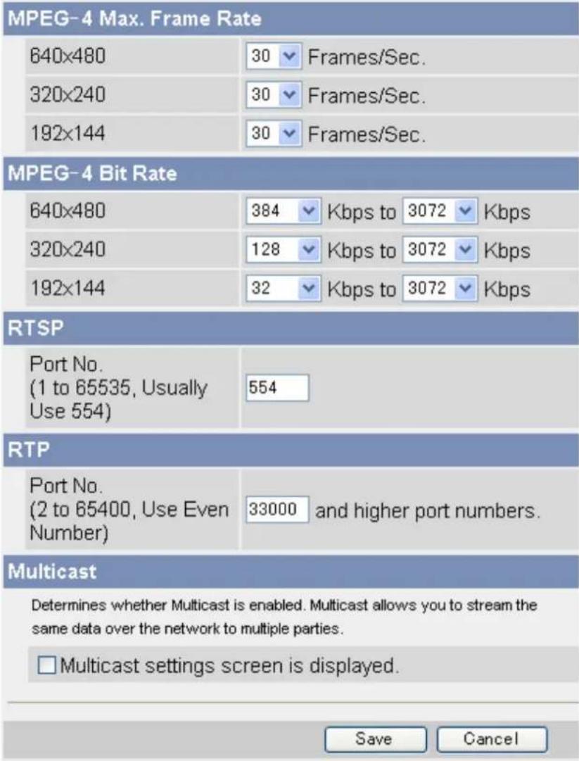 PANASONIC BL-C131A - Changing Video Streaming Settings - 1