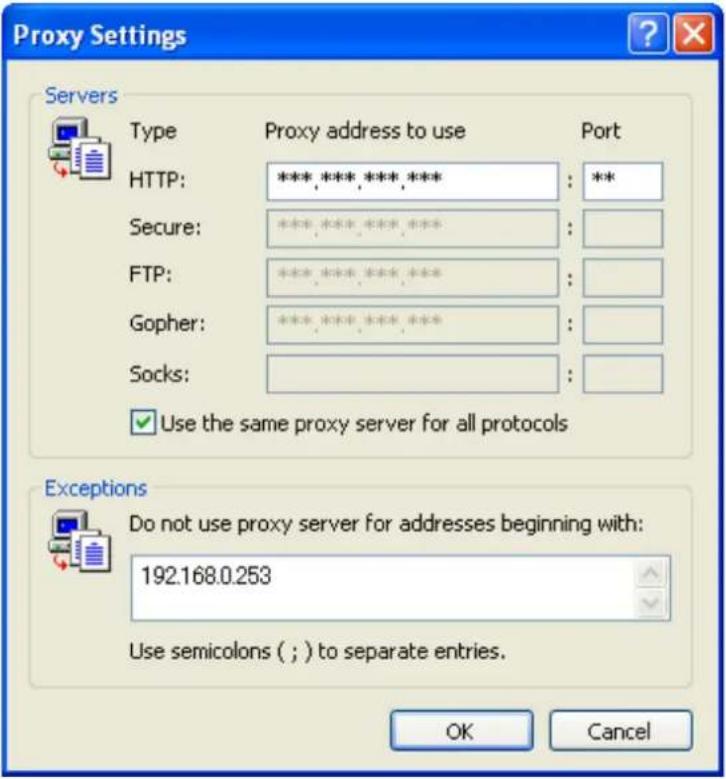 PANASONIC BL-C131A - How to bypass the proxy server when accessing the camera - 4