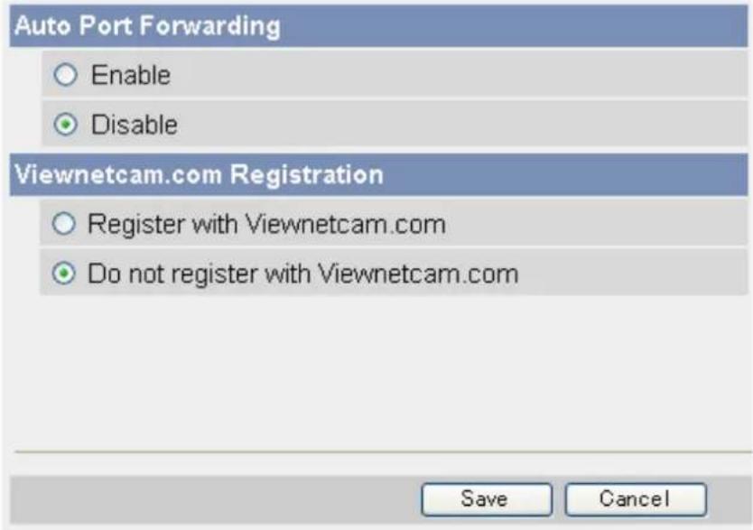 PANASONIC BL-C131A - Configuring the camera to use Viewnetcam.com from the [Internet] tab - 1