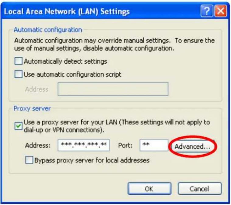 PANASONIC BL-C131A - How to bypass the proxy server when accessing the camera - 3