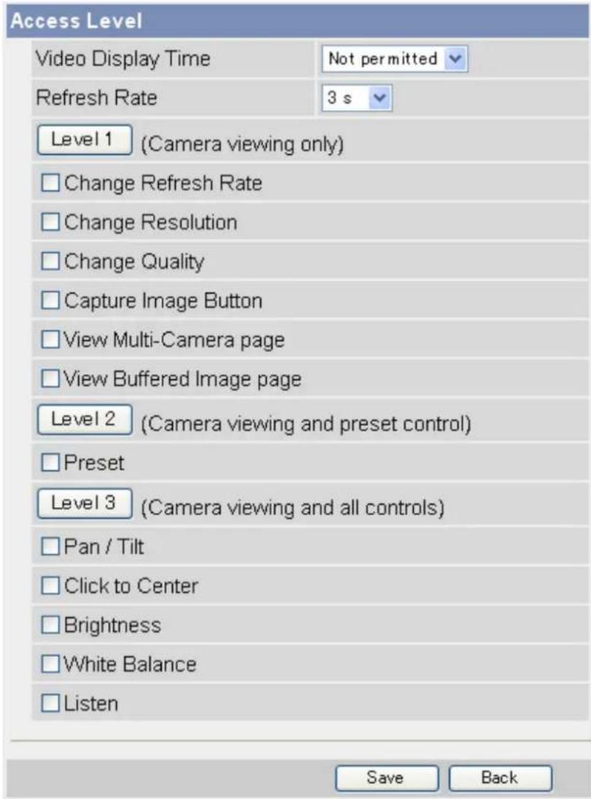 PANASONIC BL-C131A - Changing the features available to guest users - 1