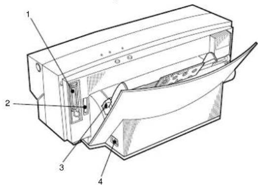 OKI DP-5000 - Rear view of printer - 1