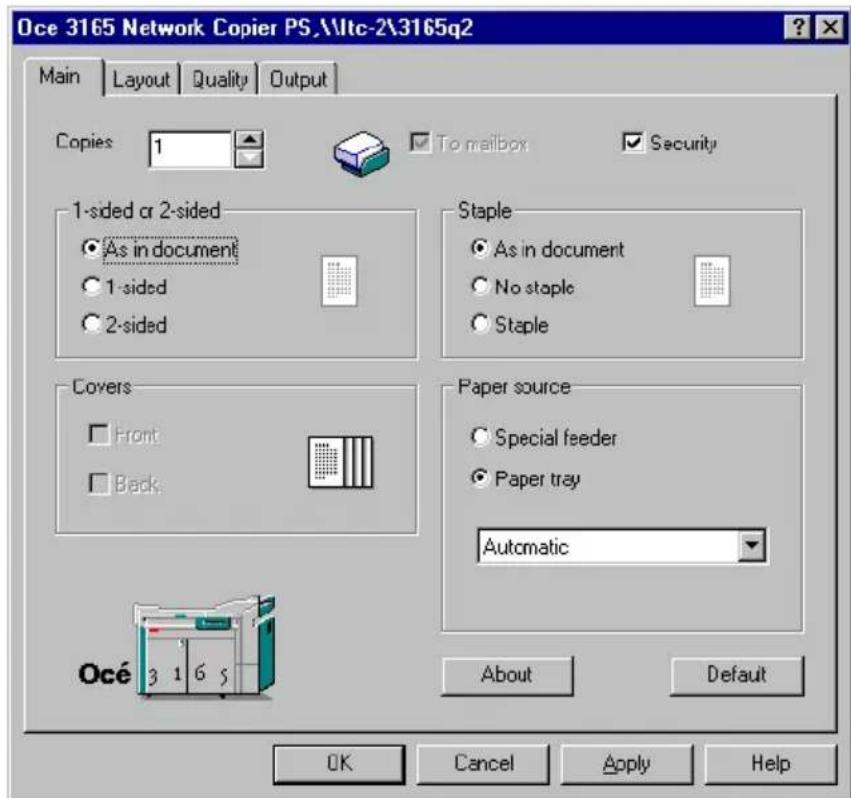 Océ 3165 - ▼ Printing confidential documents - 1