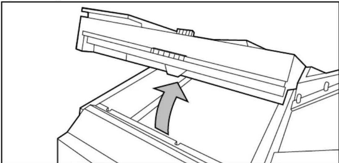 Océ 3165 - ▼ Copying from the glass platen - 1