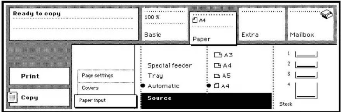 Océ 3165 - ▼ Check paper supply - 1