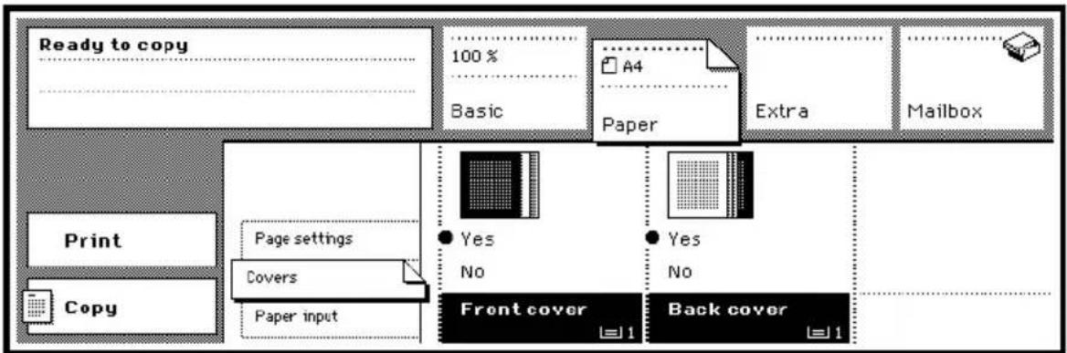 Océ 3165 - ▼ Copying reports with covers - 1