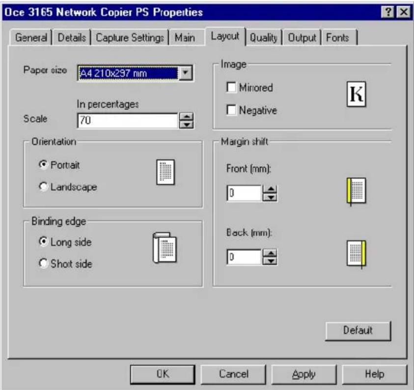 Océ 3165 - ▼ Printing reduced or enlarged documents - 1