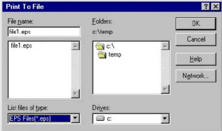 Océ 3165 - ▼ Creating a Encapsulated PostScript file from a document - 2