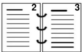 Océ 3165 - Defining the location and size of the binding edge - 1
