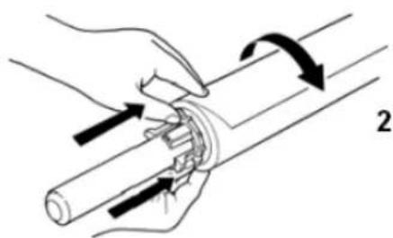 Mutoh Falcon Outdoor 62 - Step 6 : Load the media onto the scroller. - 2