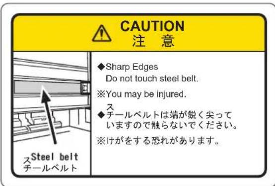 Mutoh VJ-1638 - CAUTION 注意 - 1