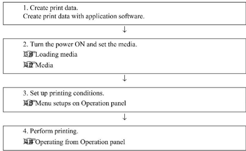 Mutoh VJ-1638 - Print flow chart - 1