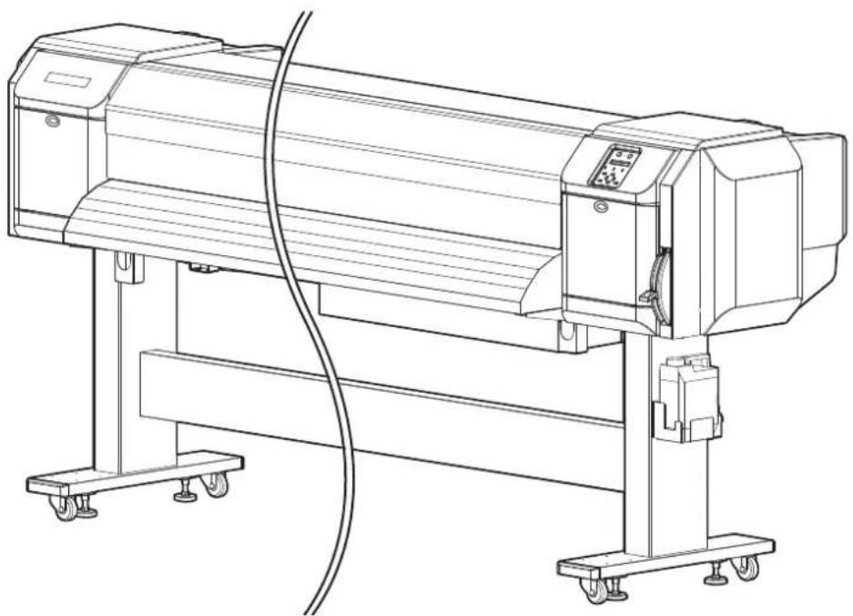 Mutoh VJ-1638 - Cleaning the outer case - 1