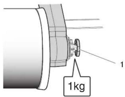 Mutoh VJ-1638 - Changing Torque of Roll Media Holder - 2
