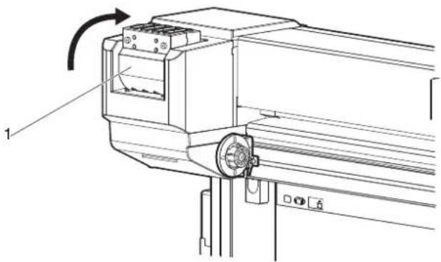 Mutoh VJ-1638W - When inserting Ink cartridges vertically - 1