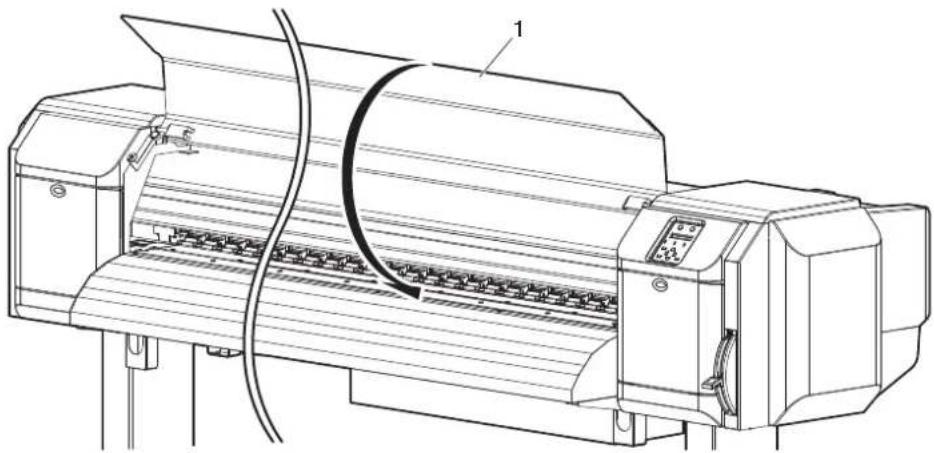 Mutoh VJ-1638W - Close Front cover. - 1