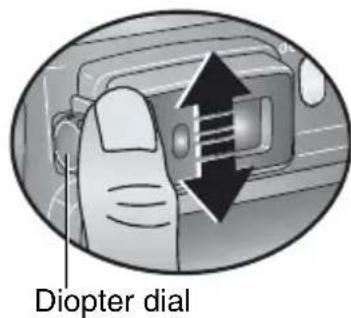 KODAK EasyShare DX7440 Zoom - Using the diopter dial - 1