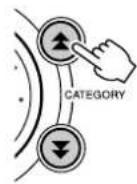 YAMAHA PSR-E403 - Use the CATEGORY [4] and [ ] buttons to select the Chorus Type item. - 1