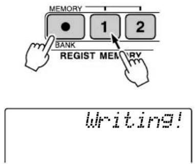 YAMAHA PSR-E403 - Saving to the Registration Memory - 3
