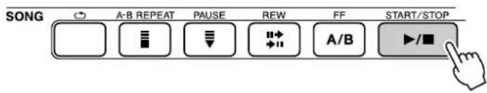 YAMAHA PSR-E403 - Press the [START/STOP] button. - 1