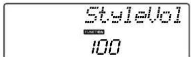 YAMAHA PSR-E403 - Adjusting the Style Volume - 3