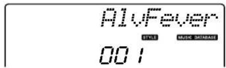 YAMAHA PSR-E403 - Press the [MUSIC DATABASE] button. - 2