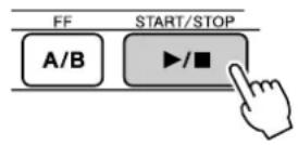 YAMAHA PSR-E403 - Listen to the song. Press the [START/STO - 1