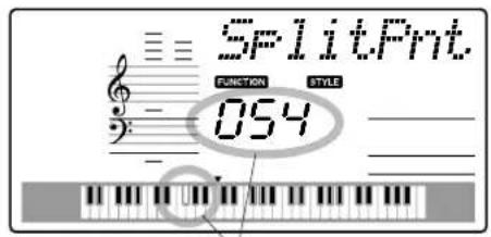 YAMAHA PSR-E403 - Setting the Split Point - 2