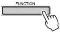 YAMAHA PSR-E403 - Press the [FUNCTION] button. - 1