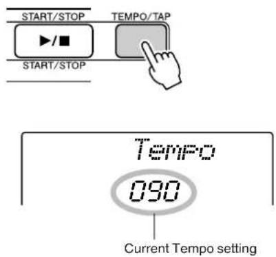 YAMAHA PSR-E403 - ■Adjusting the Metronome Tempo .... - 1