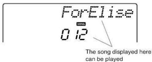 YAMAHA PSR-E403 - Select a song. Select a song after - 2