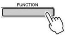 YAMAHA PSR-E403 - Press the [FUNCTION] button. - 1