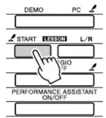 YAMAHA PSR-E403 - Start Lesson 3. Each time the I ES - 1