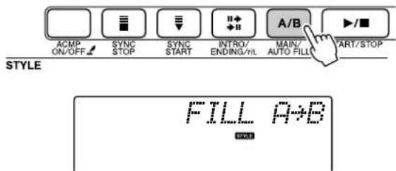YAMAHA PSR-E403 - Press the [MAIN/AUTO FILL] button. - 1