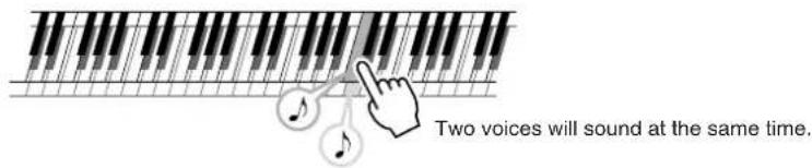 YAMAHA PSR-E403 - Play the keyboard. - 1