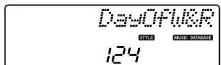 YAMAHA PSR-E403 - Select a Music Database. - 2