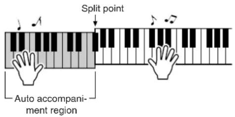 YAMAHA PSR-E403 - Play a variety of left-hand chords while playing a melody with your right hand. - 1
