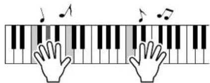 YAMAHA PSR-E403 - Play the keyboard. - 1