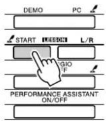 YAMAHA PSR-E403 - Start Lesson 1. Press the LESSON - 1