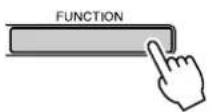 YAMAHA PSR-E403 - Press the [FUNCTION] button. - 1