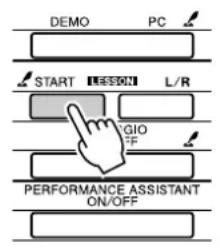 YAMAHA PSR-E403 - Start Lesson 2. Each time the I ES - 1