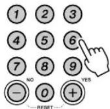 1 2 3 4 5 6 7 8 9 - 0 + NO YES ---- RESET ----